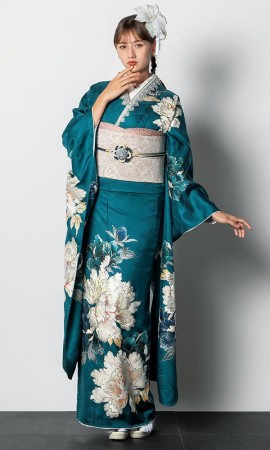 ターコイズブルーの大輪花