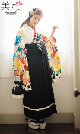 今田美桜着用の二尺袖きもの　白色