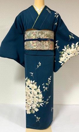 白百合の舞 訪問着