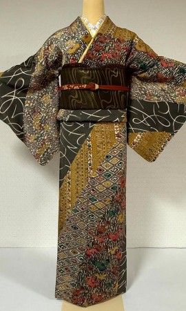 江戸紅型 訪問着