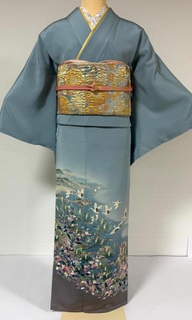 本加賀友禅 色留袖