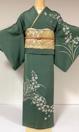 純白の蘭 訪問着